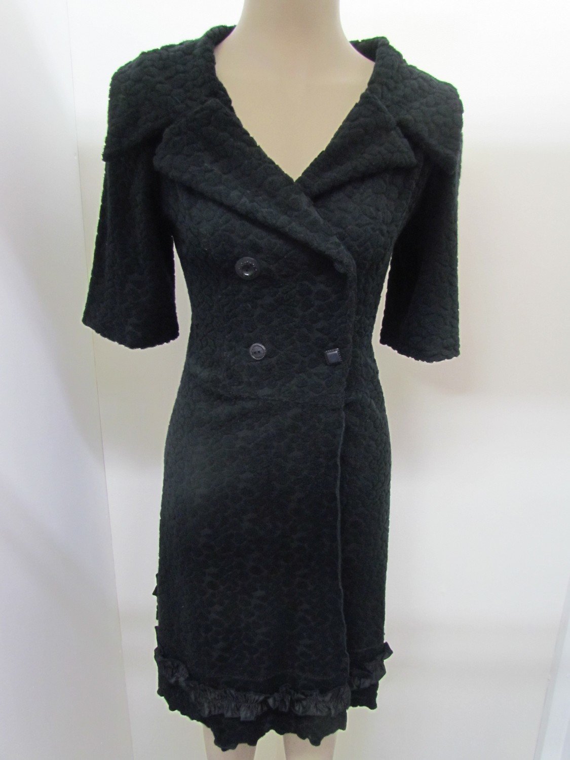 Black Wrap Jacket Dress
