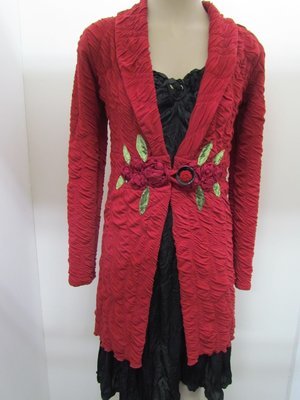 Red Detailed Jacket