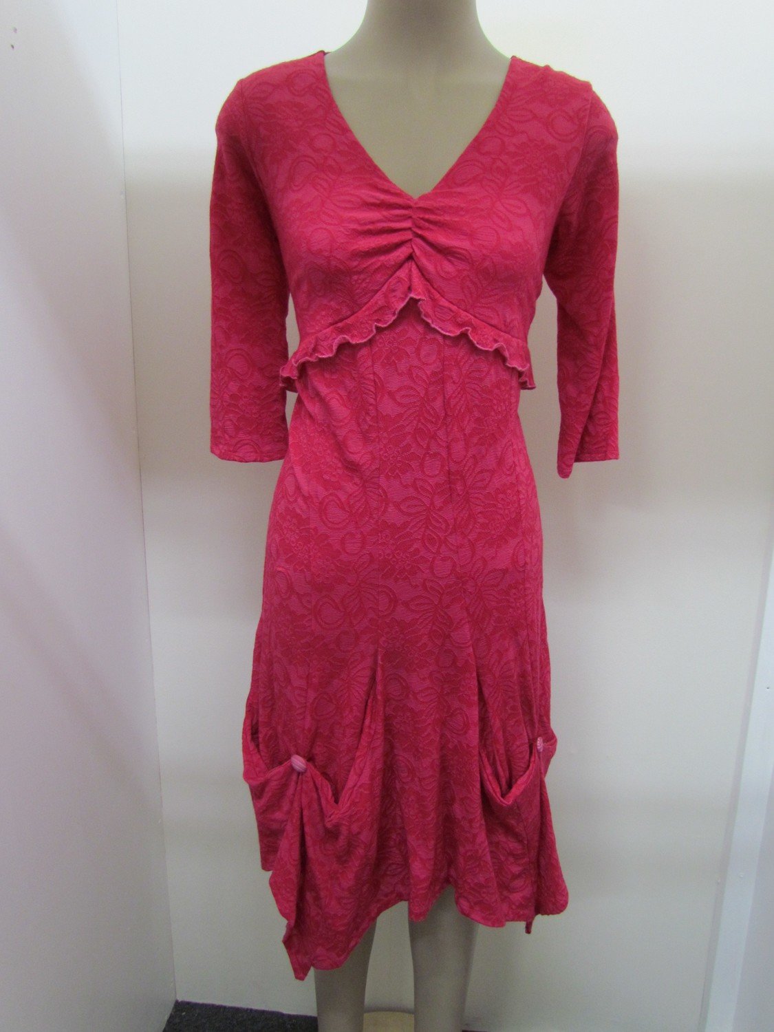 Pink merino dress