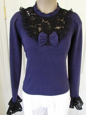 Purple wool vintage top