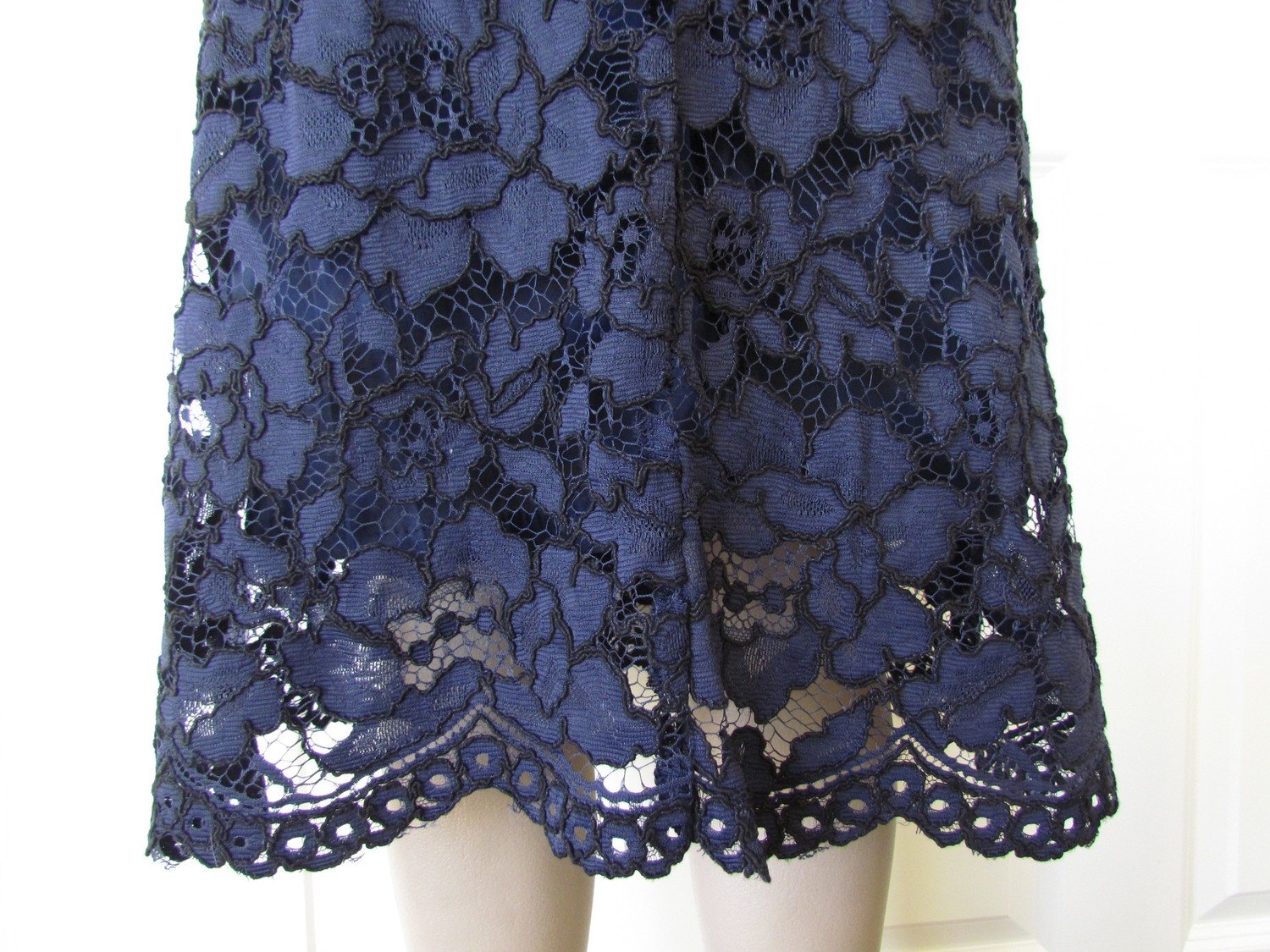 Indigo lace dress
