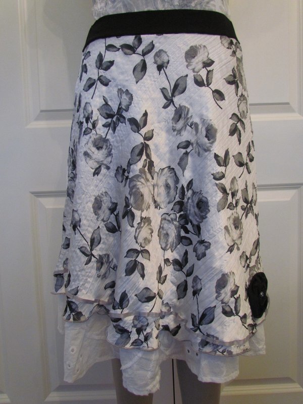 Satin Rose Skirt