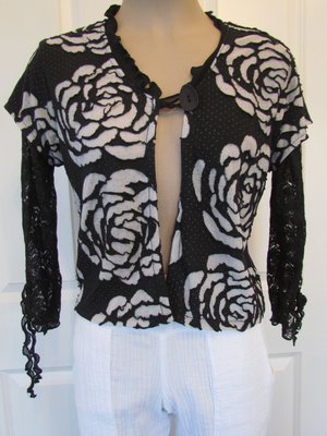 Black White Rose jacket