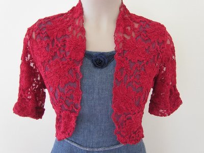 Red lace jacket