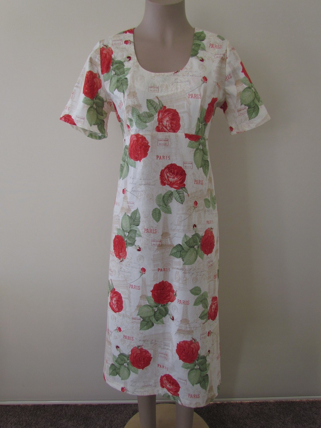Vintage rose paris dress