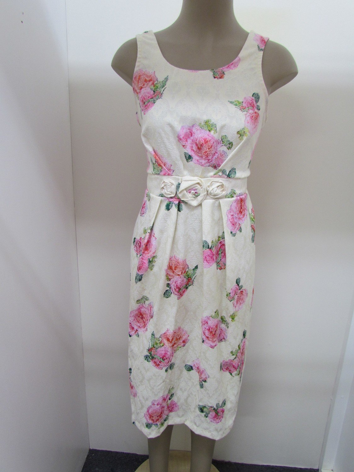 Creamy floral dress