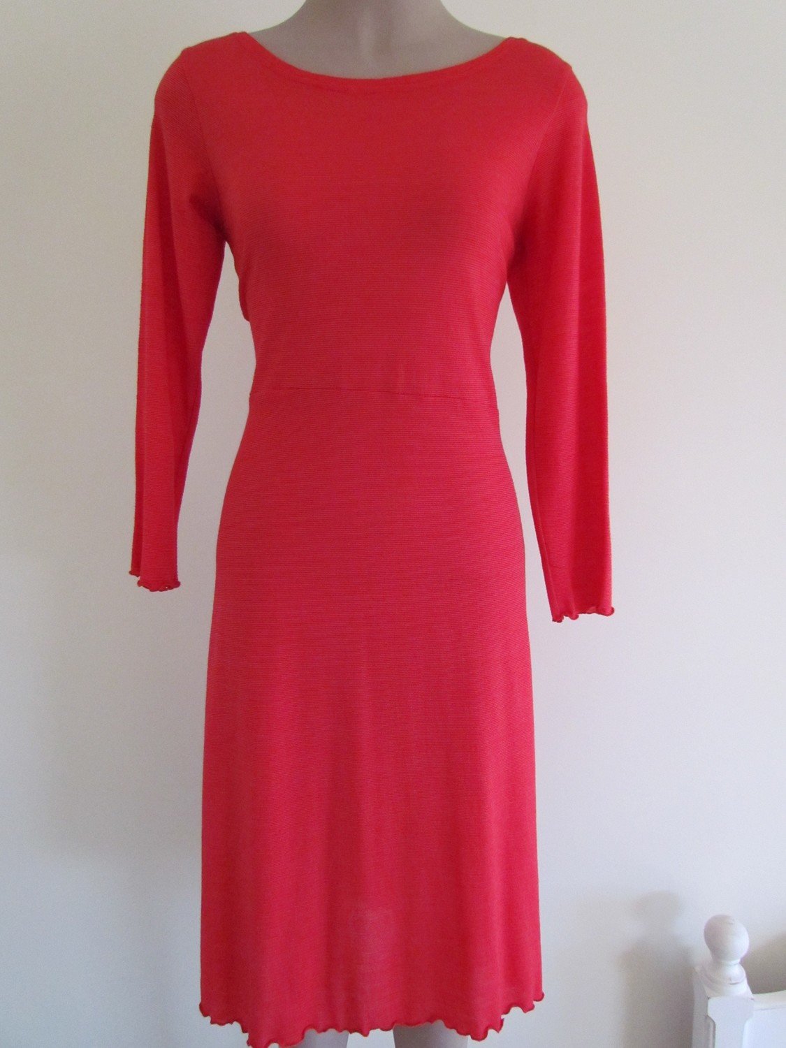 Orange Merino dress