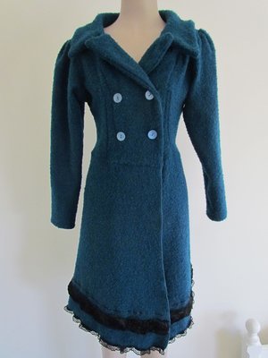 Teal wool jacket