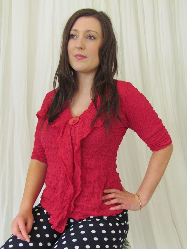 Cherry Frill Top