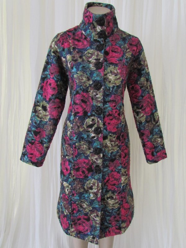 Blue floral coat