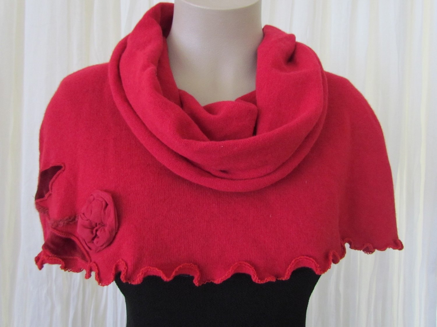 Red Wool Cape