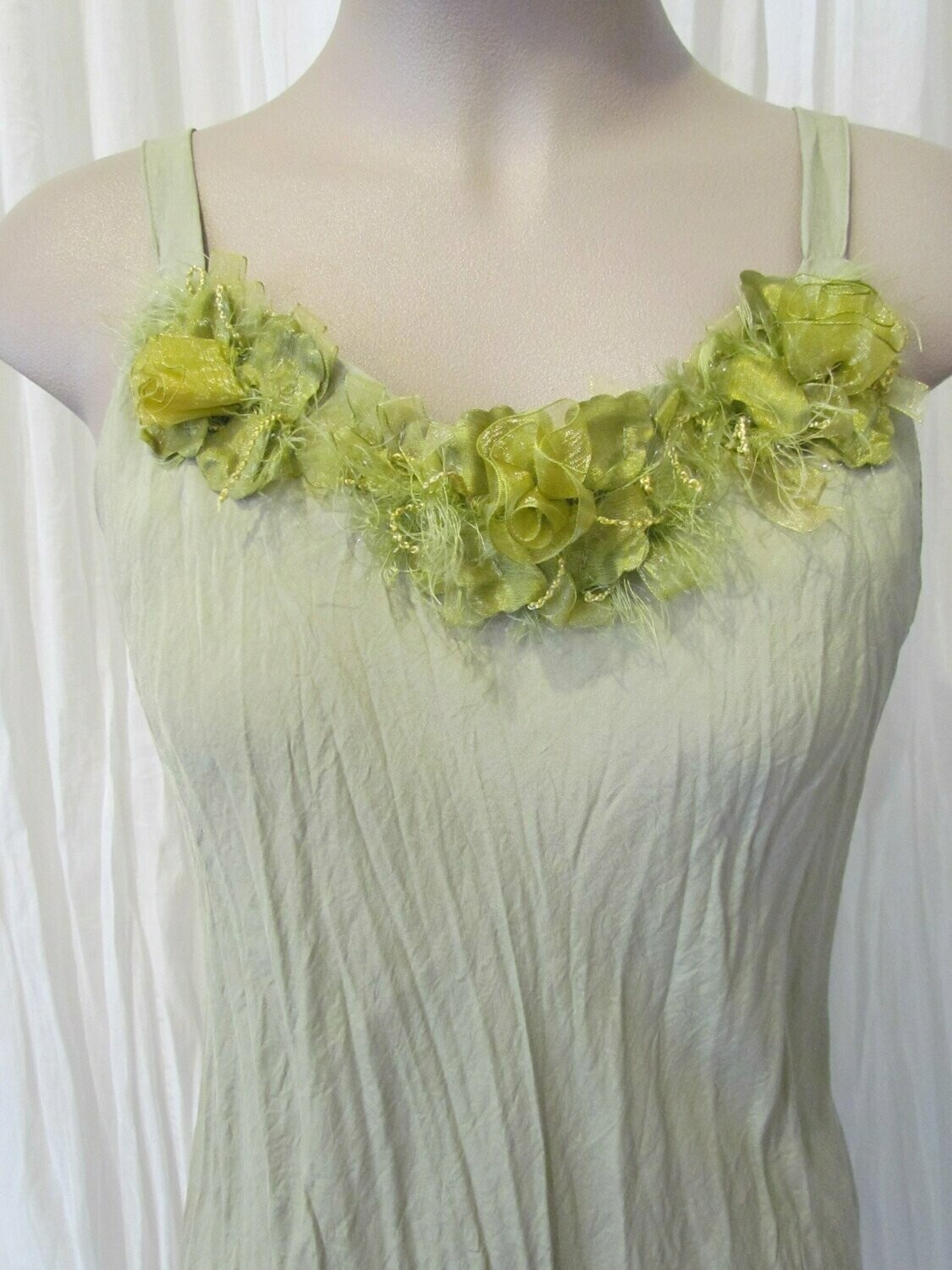 Celery Satin Singlet Celery Satin Singlet