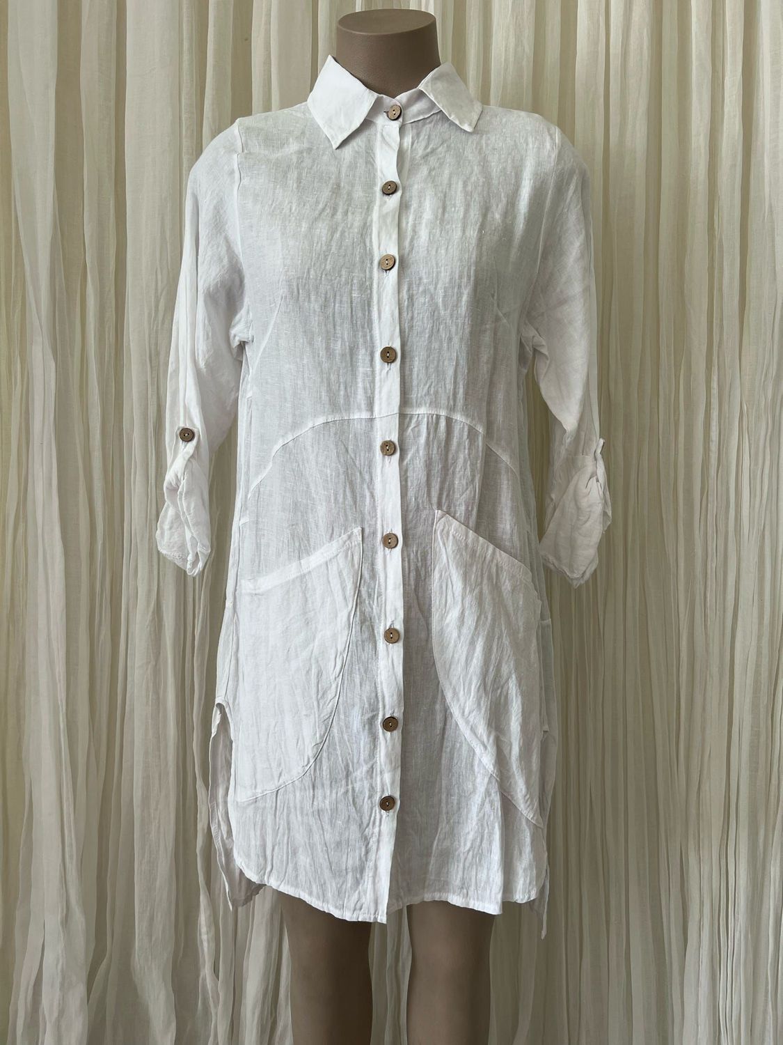White Linen Shirt