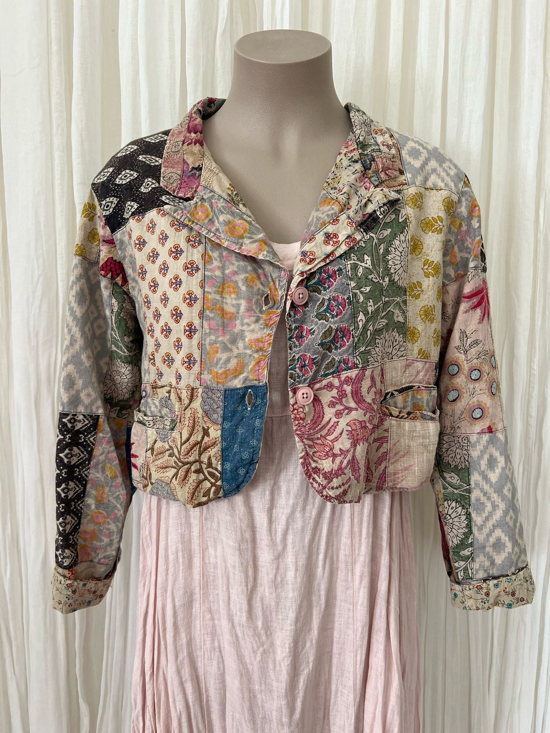 Midnight Garden Crop Jacket