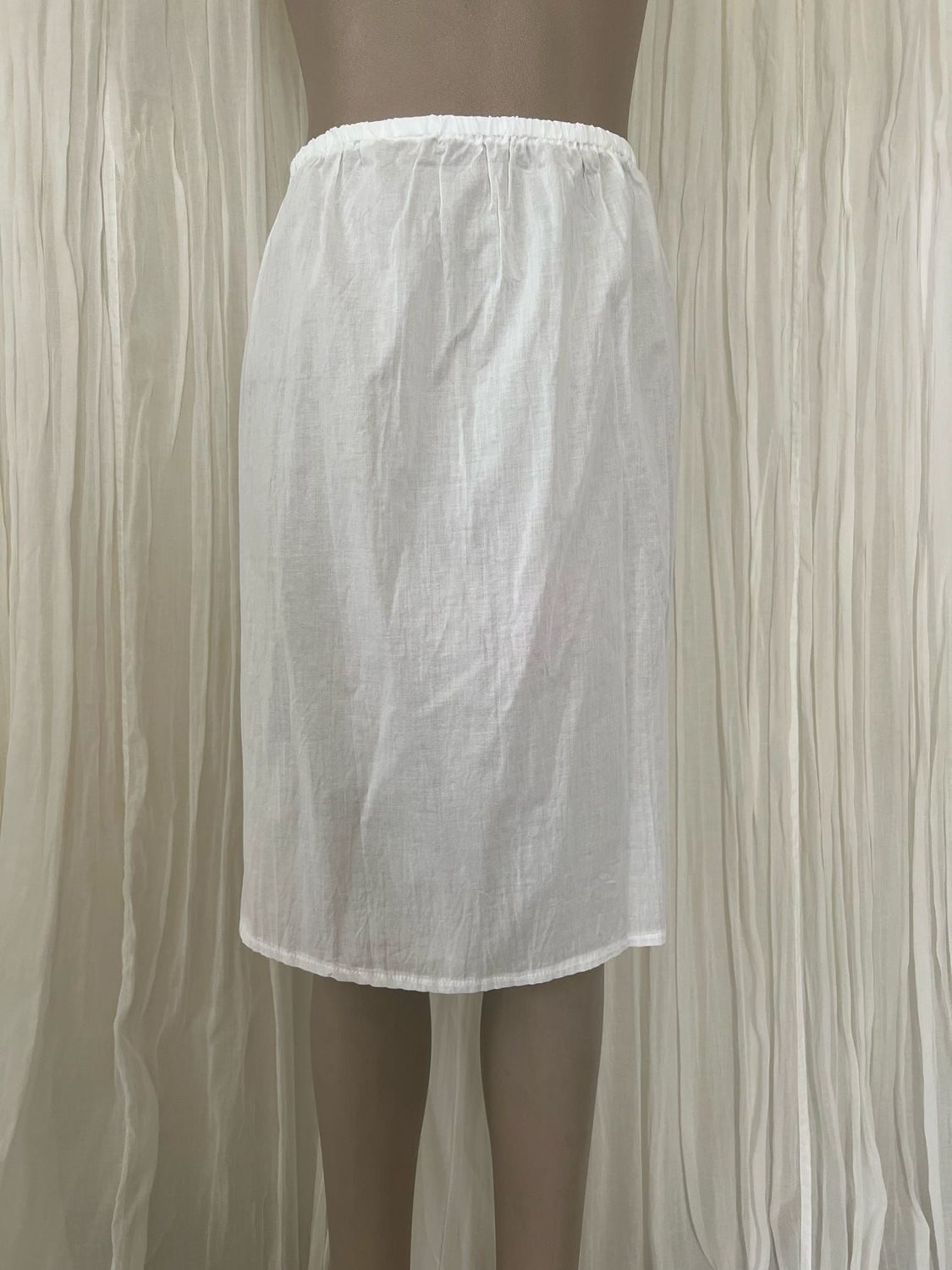 White Cotton Lawn Half Slip White Cotton Lawn Half Slip