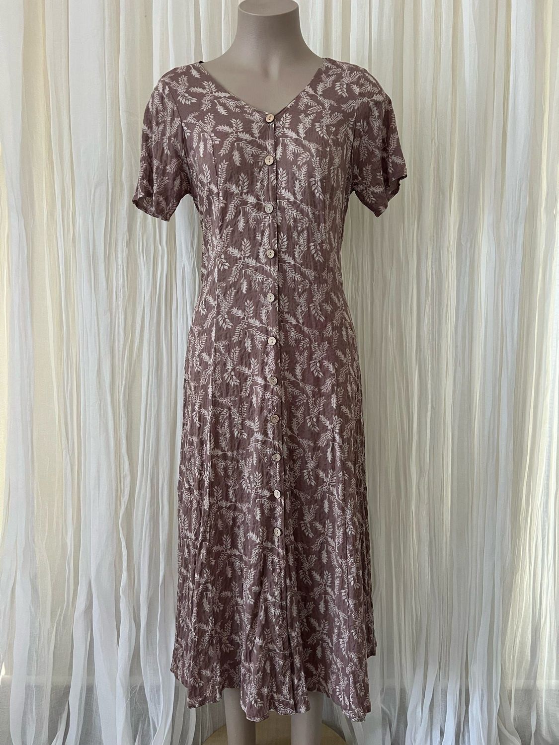 Musk Button Down Dress