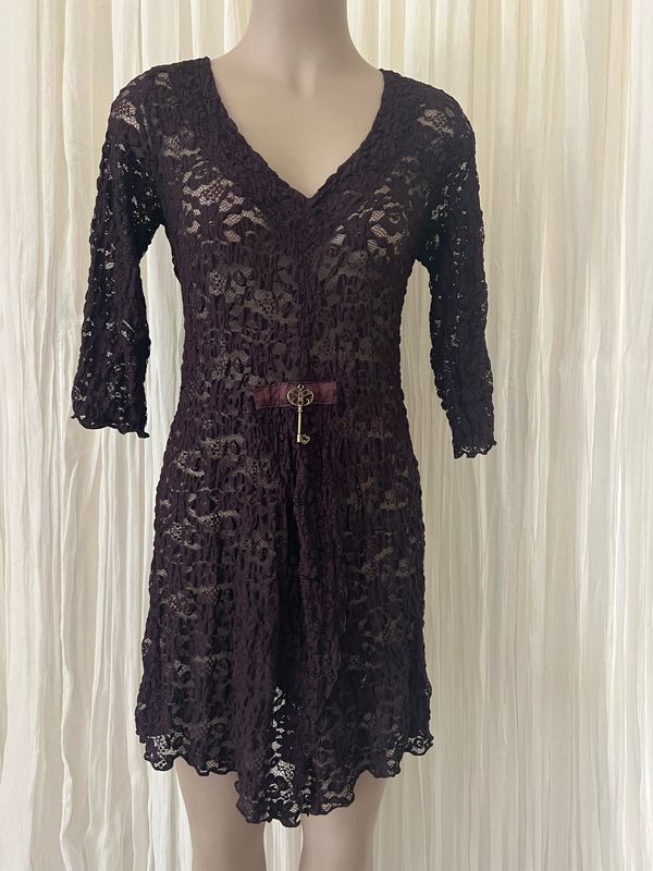 Grape Lace Top
