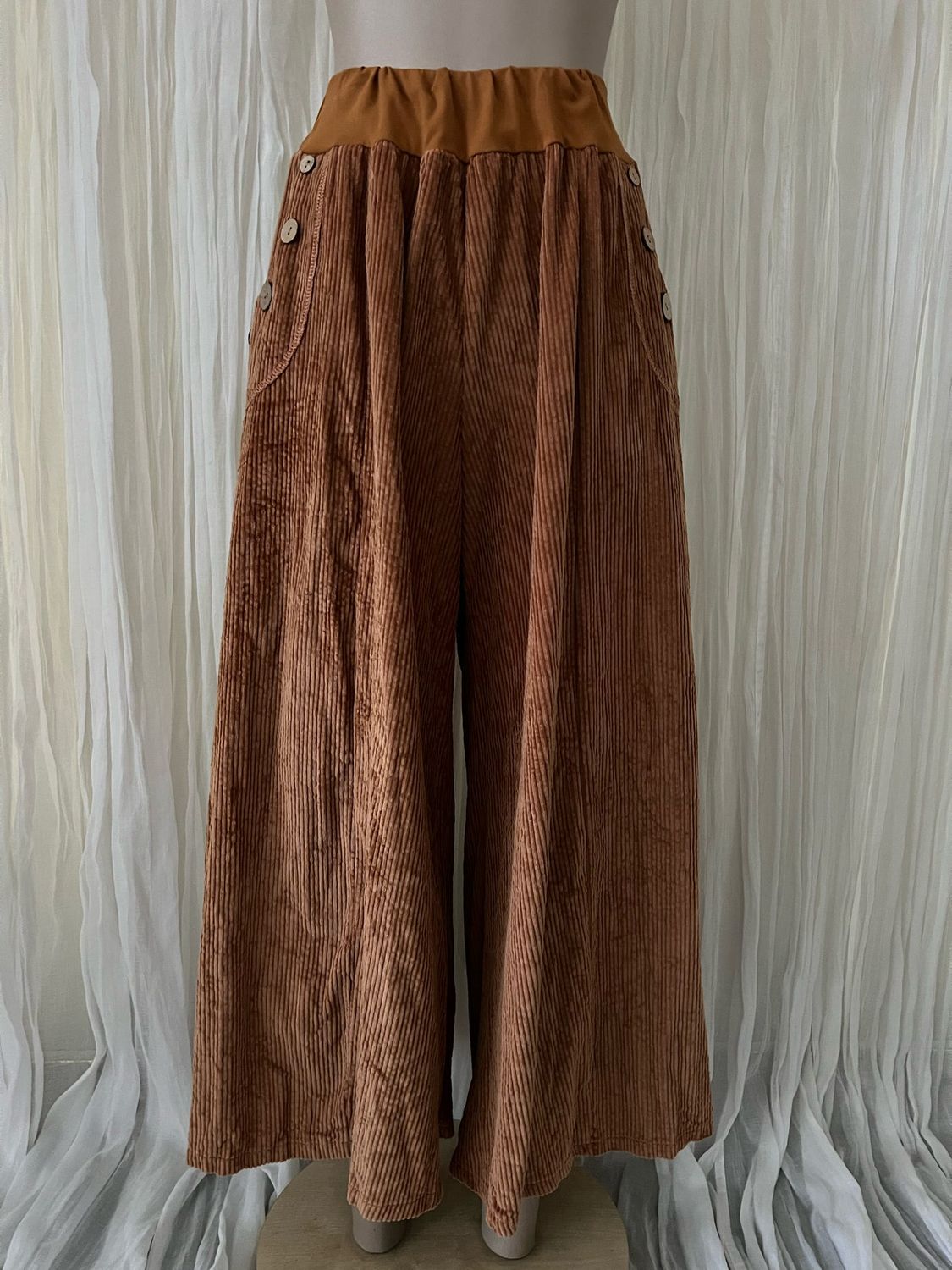 Tobacco Corduroy Wide Leg Culottes Tobacco Corduroy Wide Leg Culottes