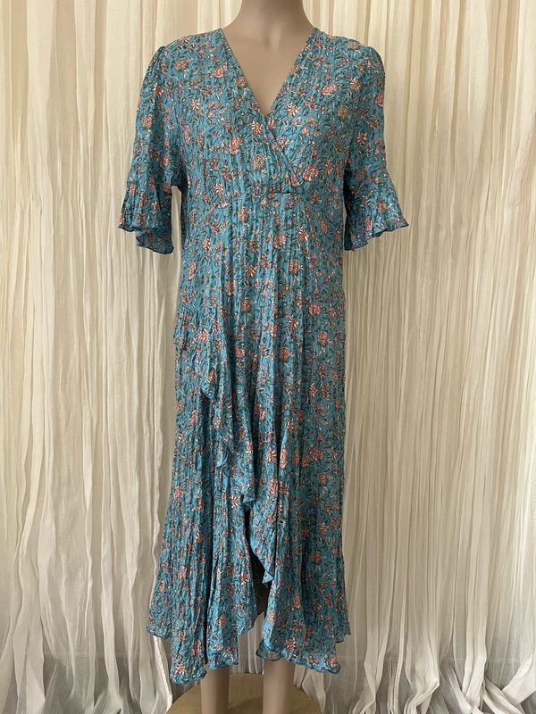 Cornflower Cotton Floral Dress Cornflower Cotton Floral Dress
