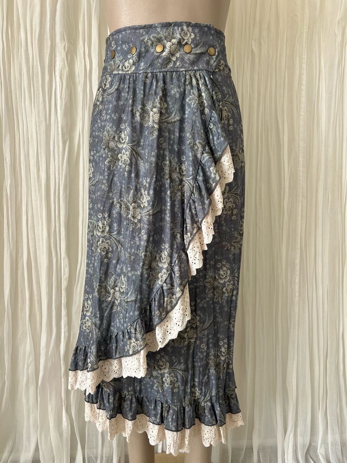 Grape Floral Dome Wrap Skirt Grape Floral Dome Wrap Skirt