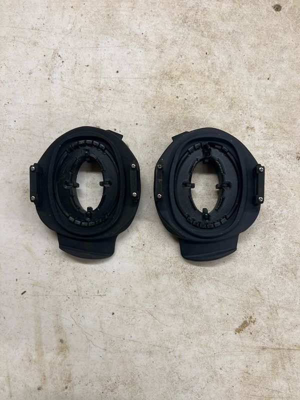 Active Hearing Base Plates 2.0 for K9 Helm CS-1 - Ear Pad Models