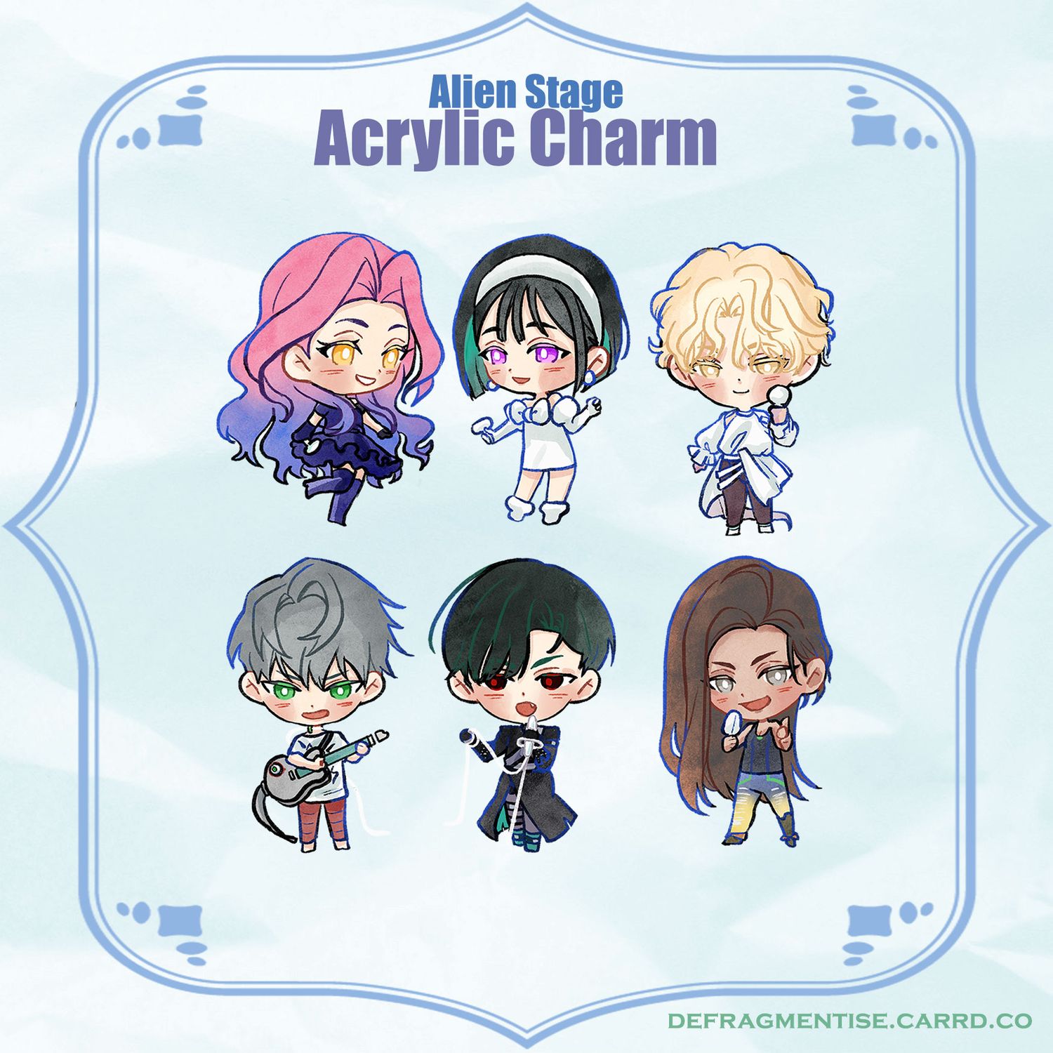 Alien Stage - Acrylic Charm &amp; Sticker Pack