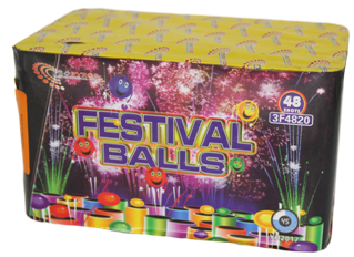 8 Baterias Festival Balls 48 Disparos 20mm