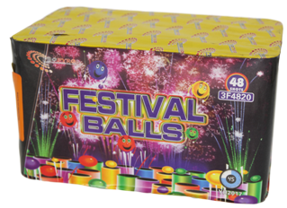Promoção 8 Baterias Festival Balls 48 Disparos 20mm Promoção 8 Baterias Festival Balls 48 Disparos 20mm