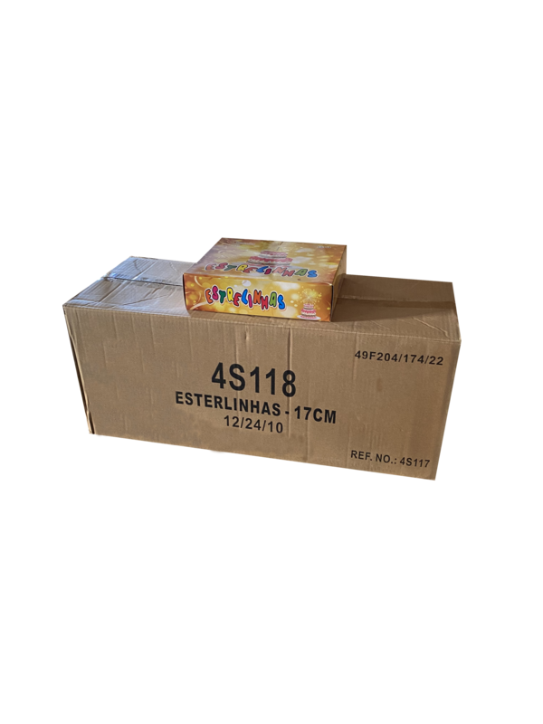 Caixa Completa com 288 Pacotes de Sparklers 17cm em Blister Caixa Completa com 288 Pacotes de Sparklers 17cm em Blister