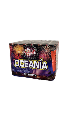 Bateria Oceania/Paris 42 efeitos 16mm multicolores