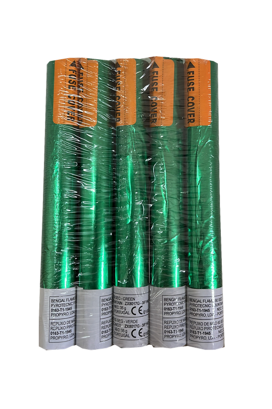 Pack 5 Tochas Chama Verde 60 Segundos