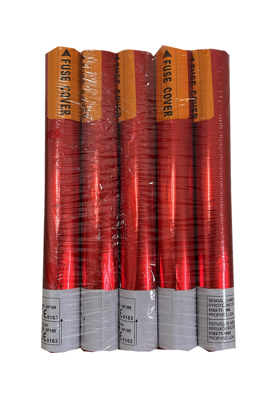 Pack 5 Tochas Chama Vermelha 60 Segundos