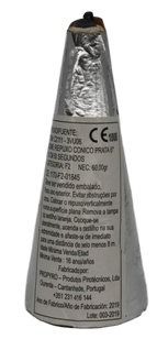 Cone prata 06 - 3,0m - Embalagem com 4 unidades
