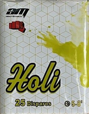 Bateria de FUMO HOLLY 25 disparos LIMÃO