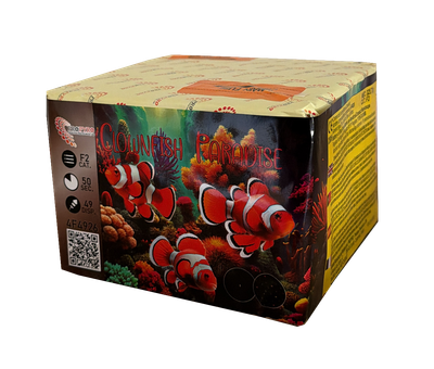 Promoção 8 Baterias Clownfish Paradise 49 Disparos 20mm Promoção 8 Baterias Clownfish Paradise 49 Disparos 20mm