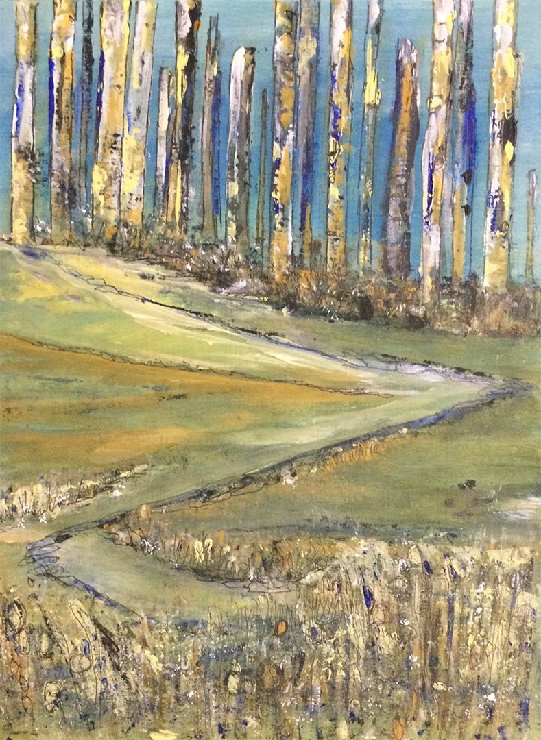 "Follow the Path" Mounted Art-print