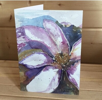 Purple Magnolia Art Card SET(3)