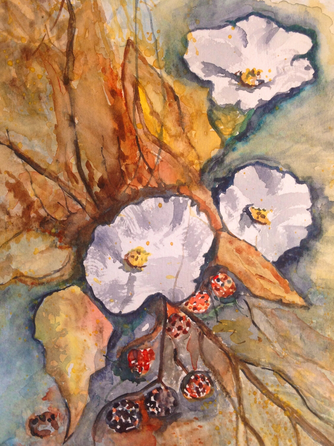 "Autumn Berries" Mounted print