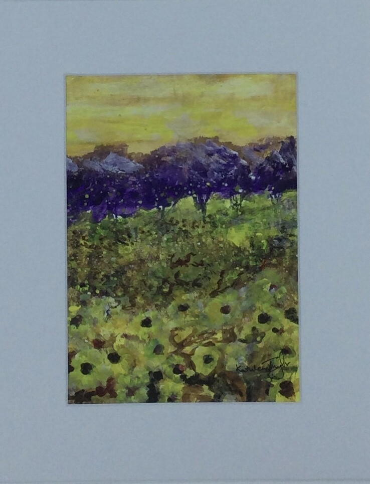 "Sunflower Field" Unframed Original
