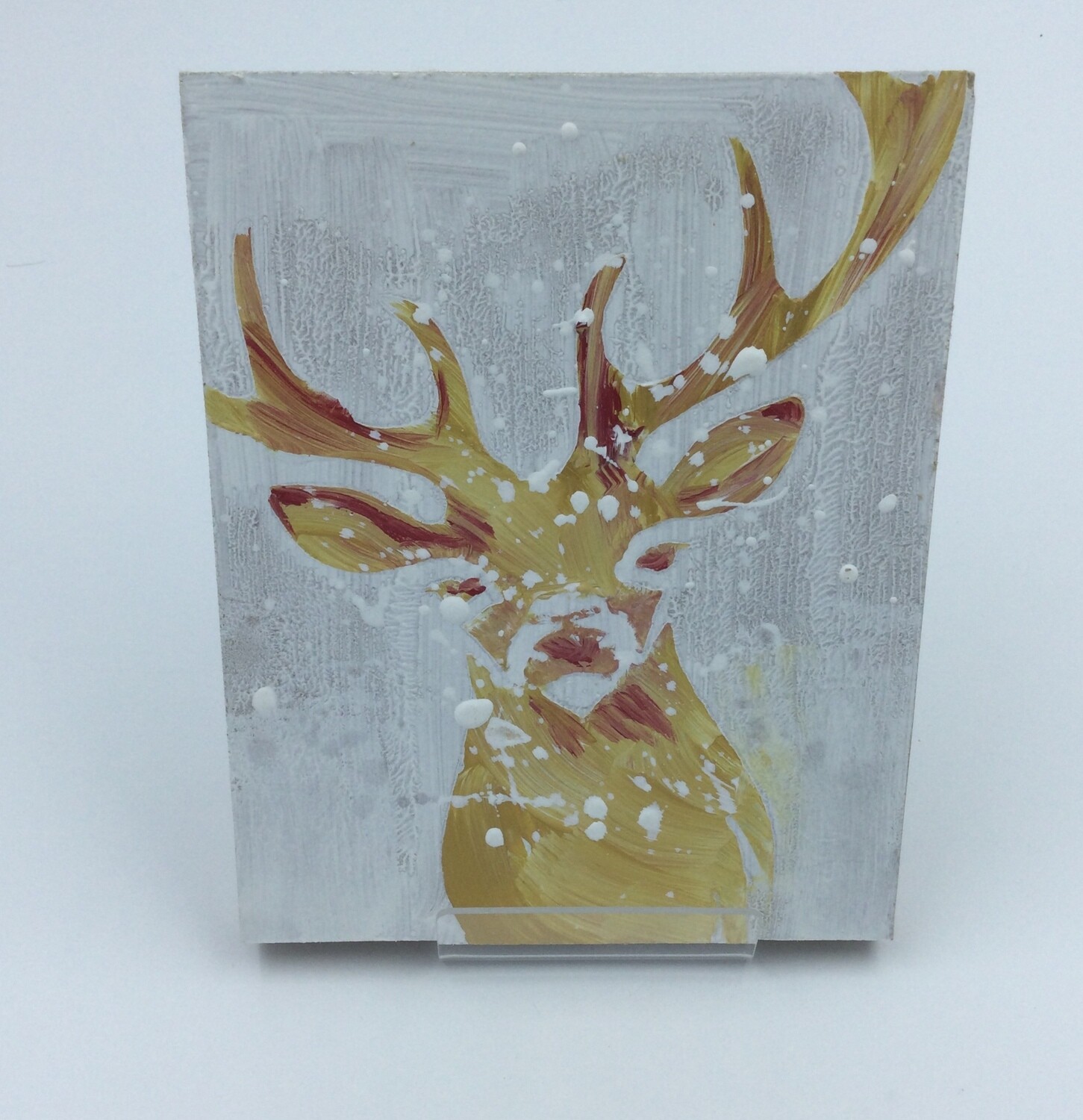 Hand painted Christmas Decoration Stag