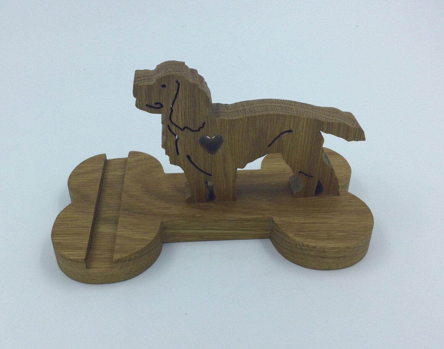 Standing dog PHONE/iPad STAND-WOOD Handmade