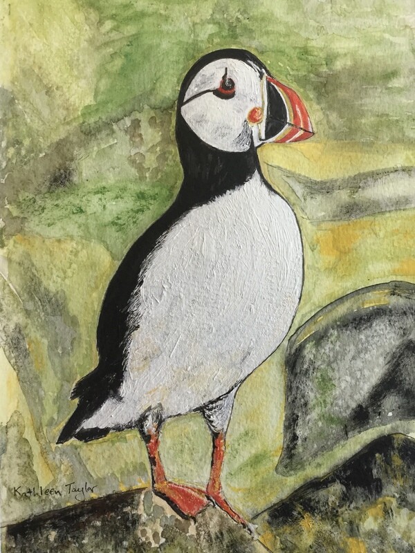 PRINT Puffin Standing