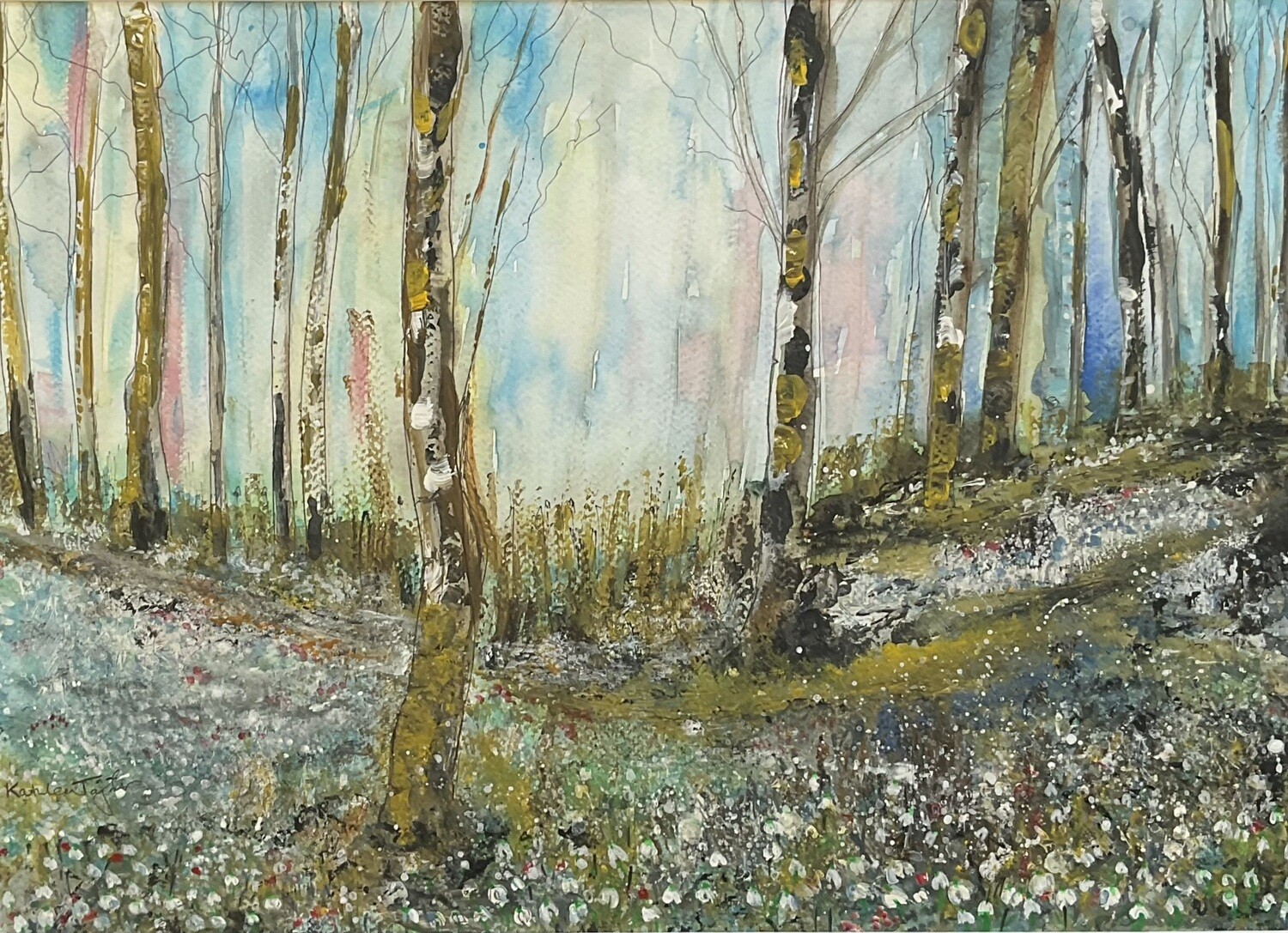 Large Print of Original "Snowdrop Wood"