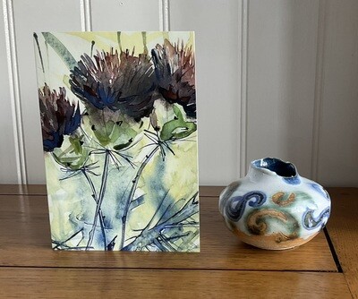 Card set"Green Thistles" (3)