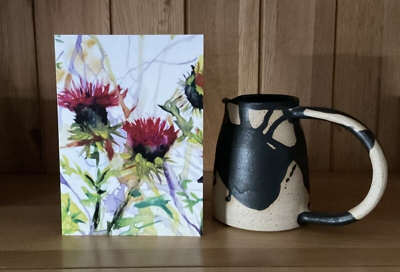 Card 3 set "Thistles in the Morning"