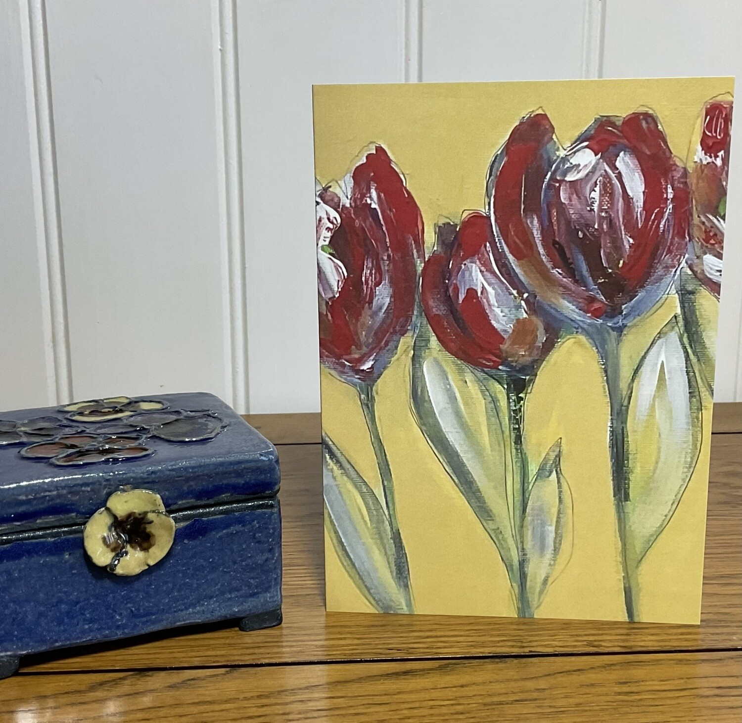 New Card Set "Red Tulips Standing"