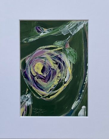 "Hanging Summer Rose" Original