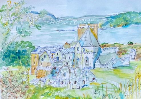 Print of "Inchcolm Abbey"