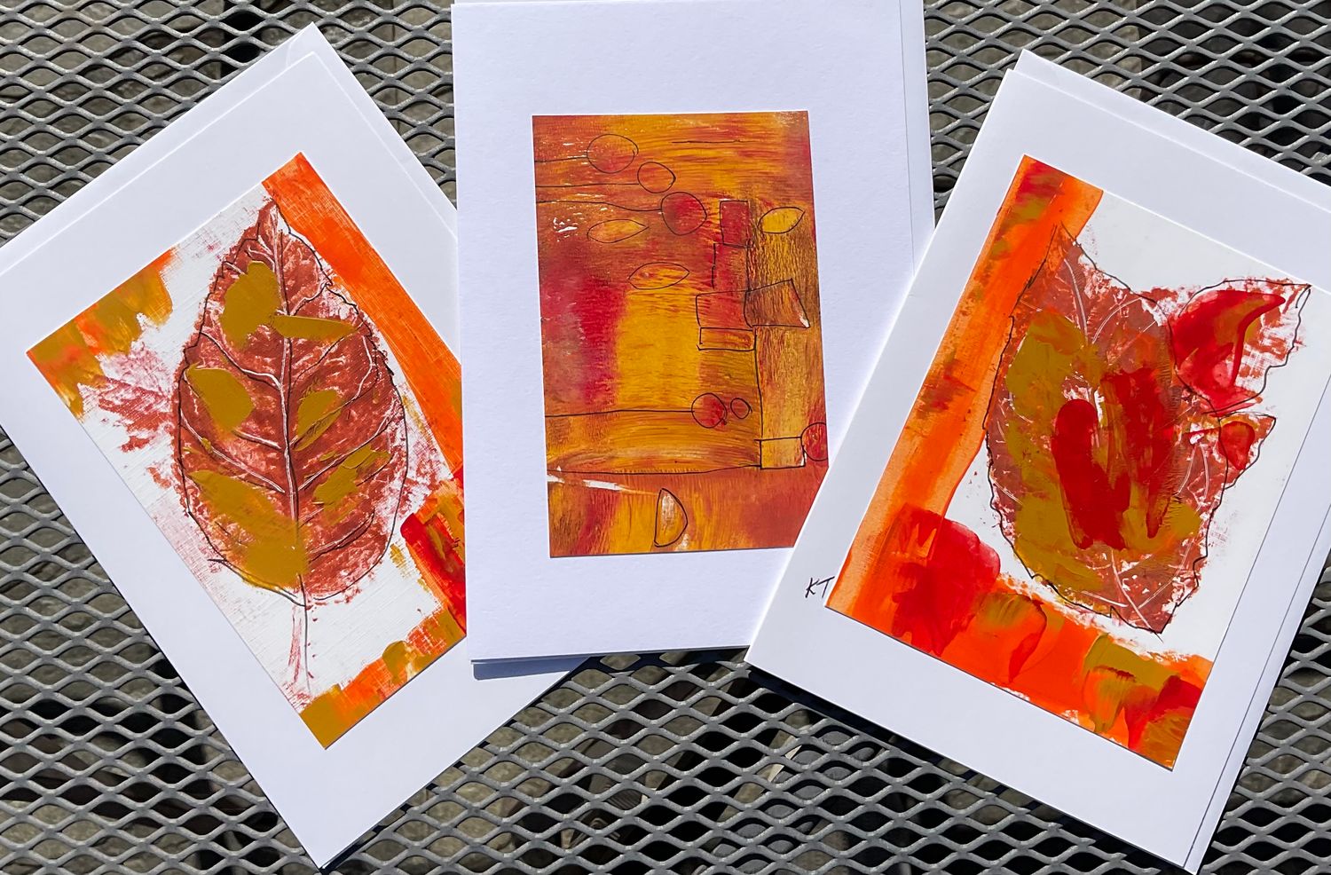 New Hand painted card set(3)