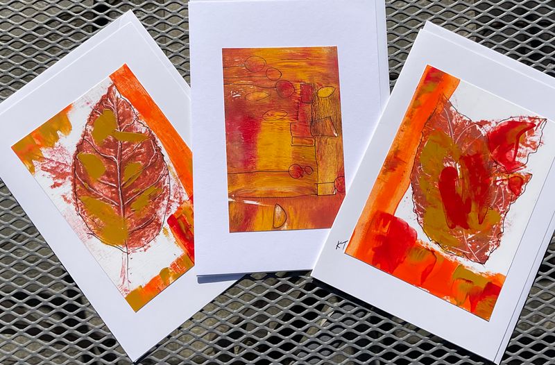 New Hand painted card set(3) New Hand painted card set(3)